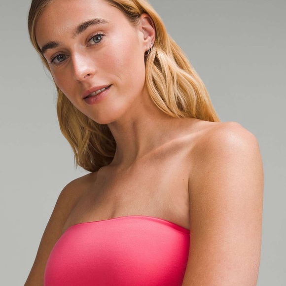 NWT LULULEMON  Wundermost Ultra-Soft Nulu Tube Top Glaze Pink - Picture 2 of 8